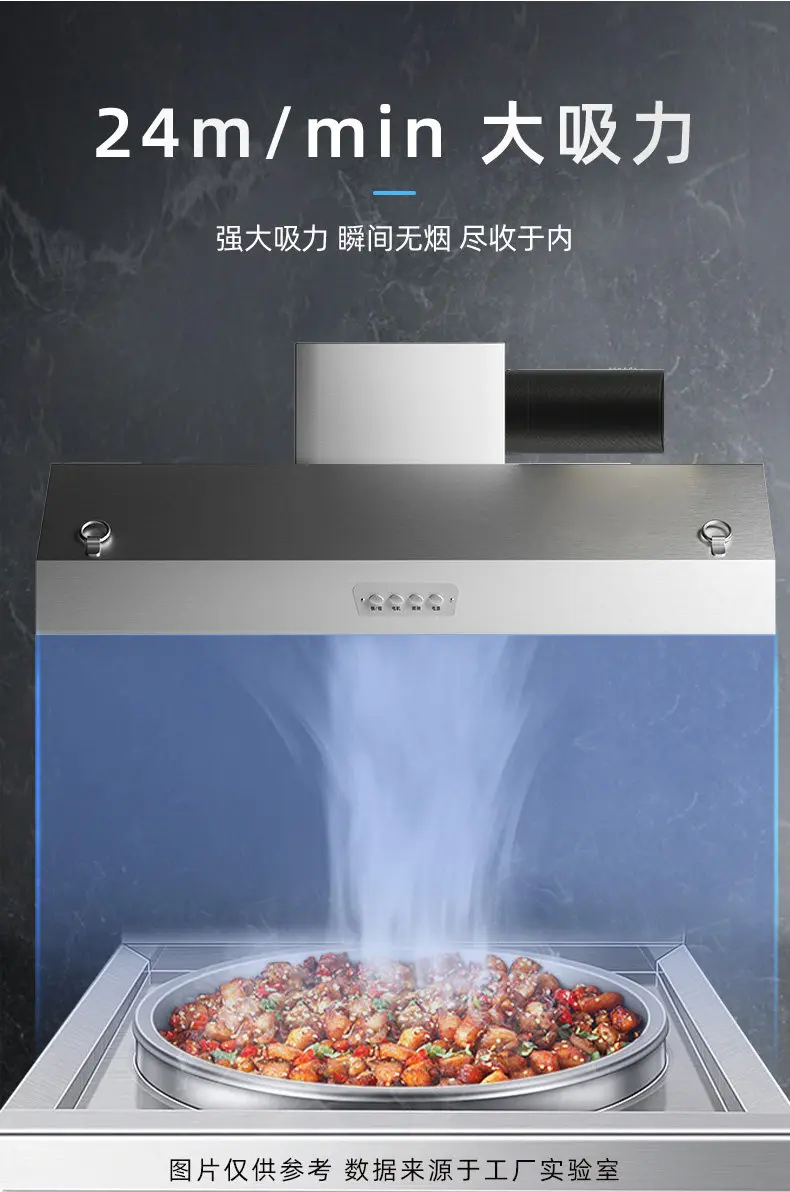 Commercial Kitchen Vent - 220V Powerful Ranting Range Hood for