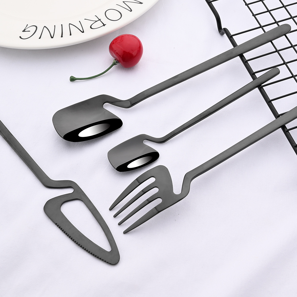 24Pcs Western Black Dinnerware - đánh giá và giá Commercial Kitchen Knife Set