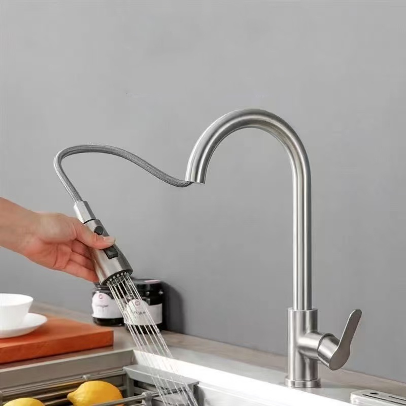 Kitchen Faucet Pull Out Brushe - đánh giá và giá Commercial Kitchen Faucet