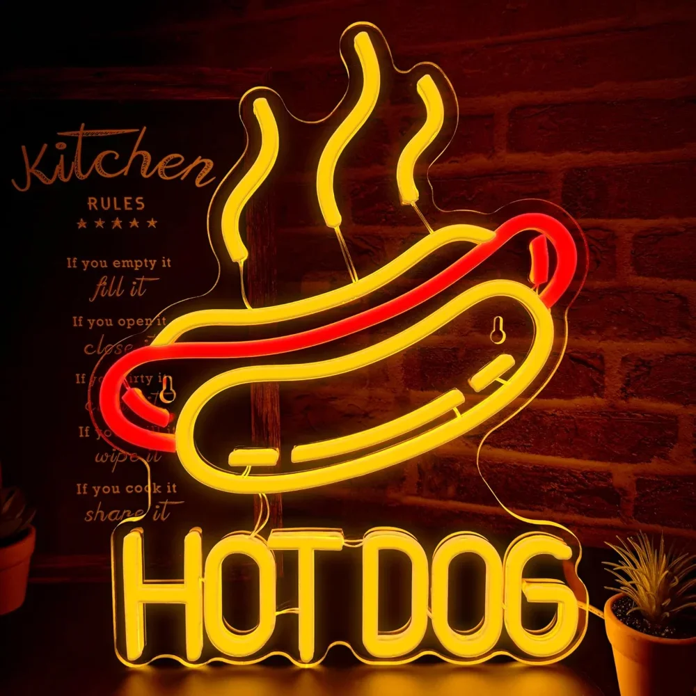 Hot Dog LED Neon Sign for Wall - đánh giá và giá Commercial Kitchen Windows
