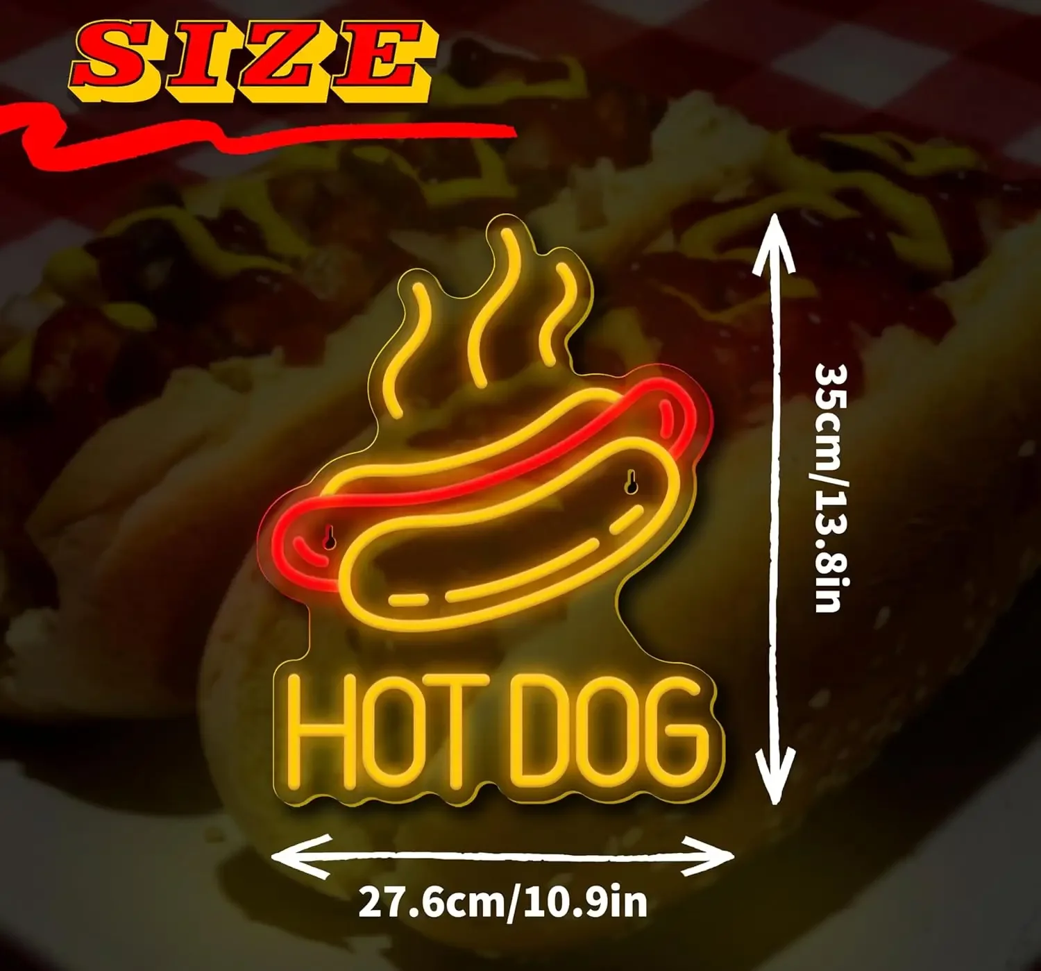 Hot Dog LED Neon Sign for Wall - đánh giá và giá Commercial Kitchen Windows