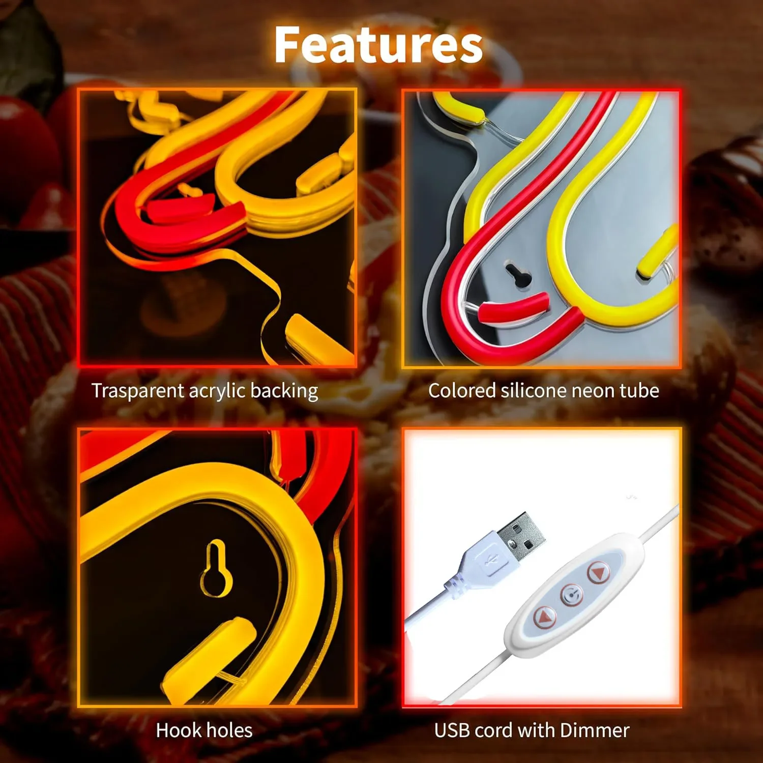 Hot Dog LED Neon Sign for Wall - đánh giá và giá Commercial Kitchen Windows