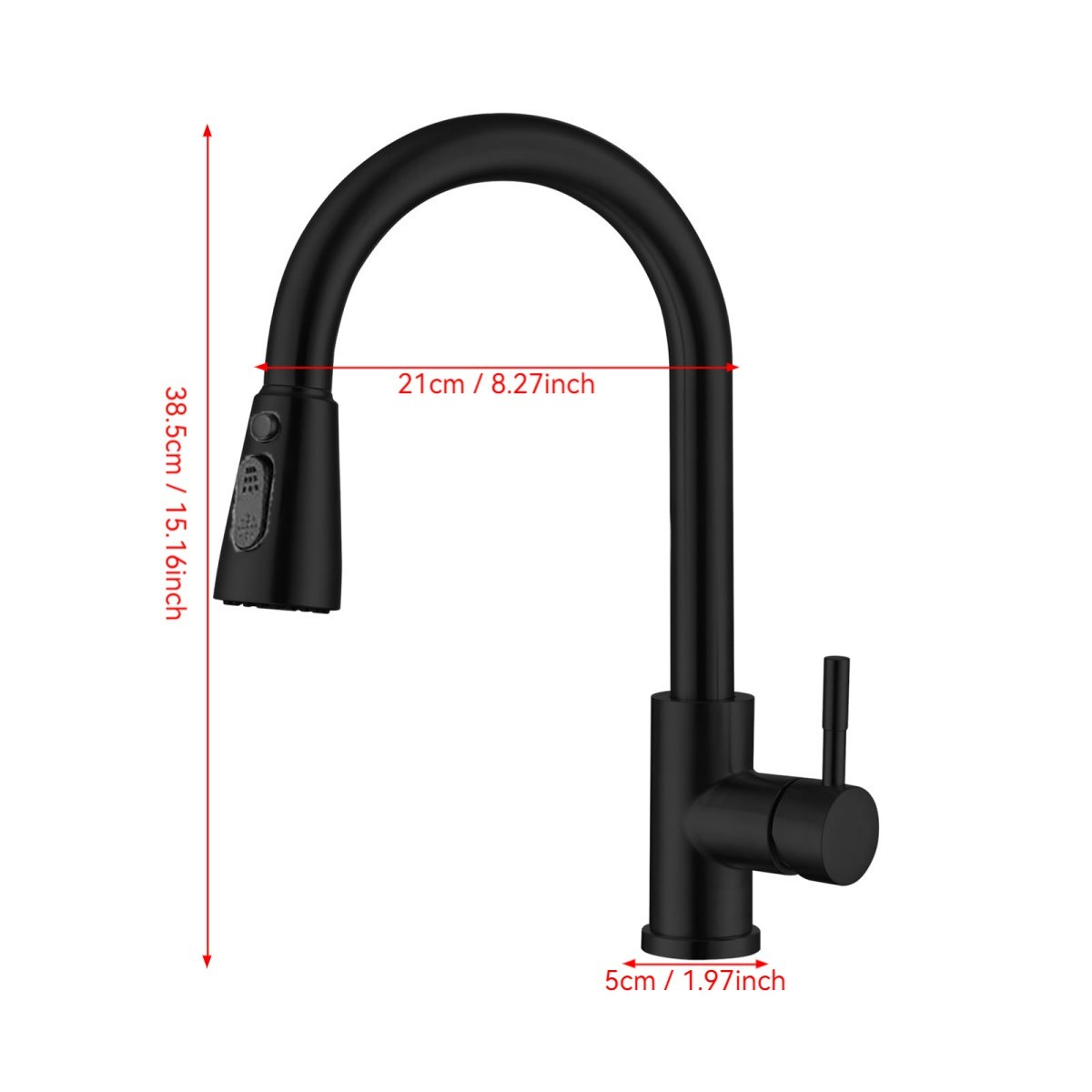 Matte Black Kitchen Faucet wit - đánh giá và giá Commercial Kitchen Faucet
