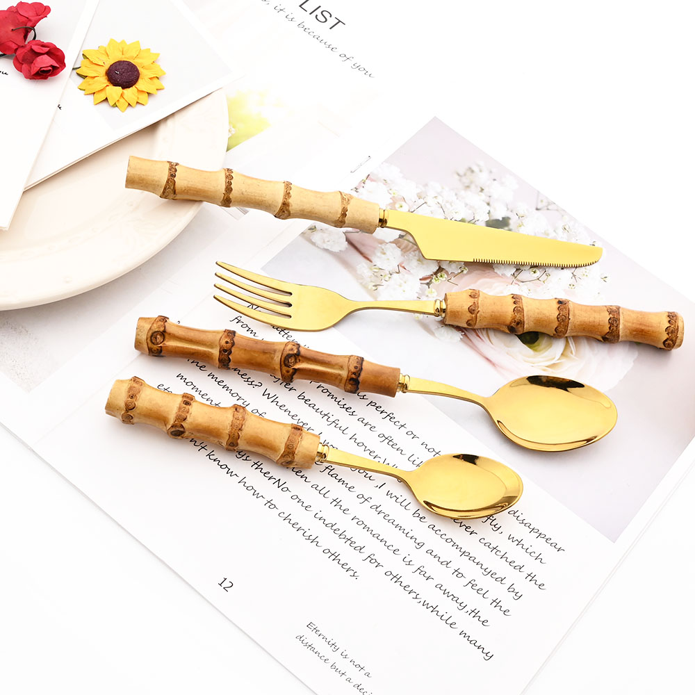 Drmfiy Gold Dinner Fork Cutler - đánh giá và giá Commercial Kitchen Knife Set