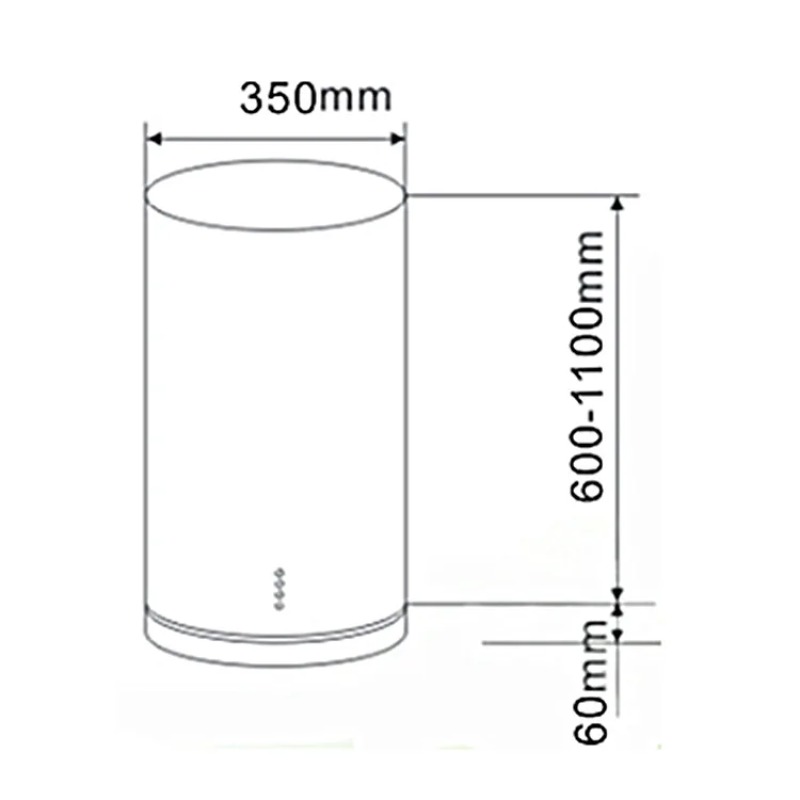 New Design Island Cylindrical  - đánh giá và giá Commercial Kitchen Vent