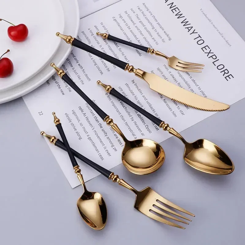 Cao Cấp Vàng Tây Chén Ăn Bộ Da - đánh giá và giá Commercial Kitchen Knife Set