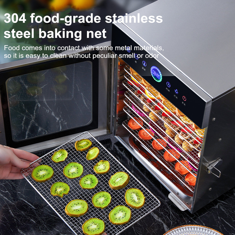 8‑Tier Stainless Steel Food De - đánh giá và giá Commercial Food Dehydrator