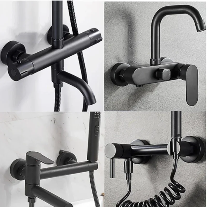 1Pc Black Shower Faucet Decora - đánh giá và giá Commercial Kitchen Faucet