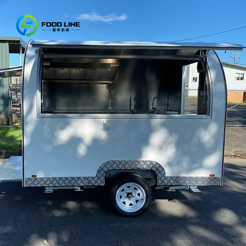 Customized Round Food Trailer  - đánh giá và giá Commercial Kitchen Windows