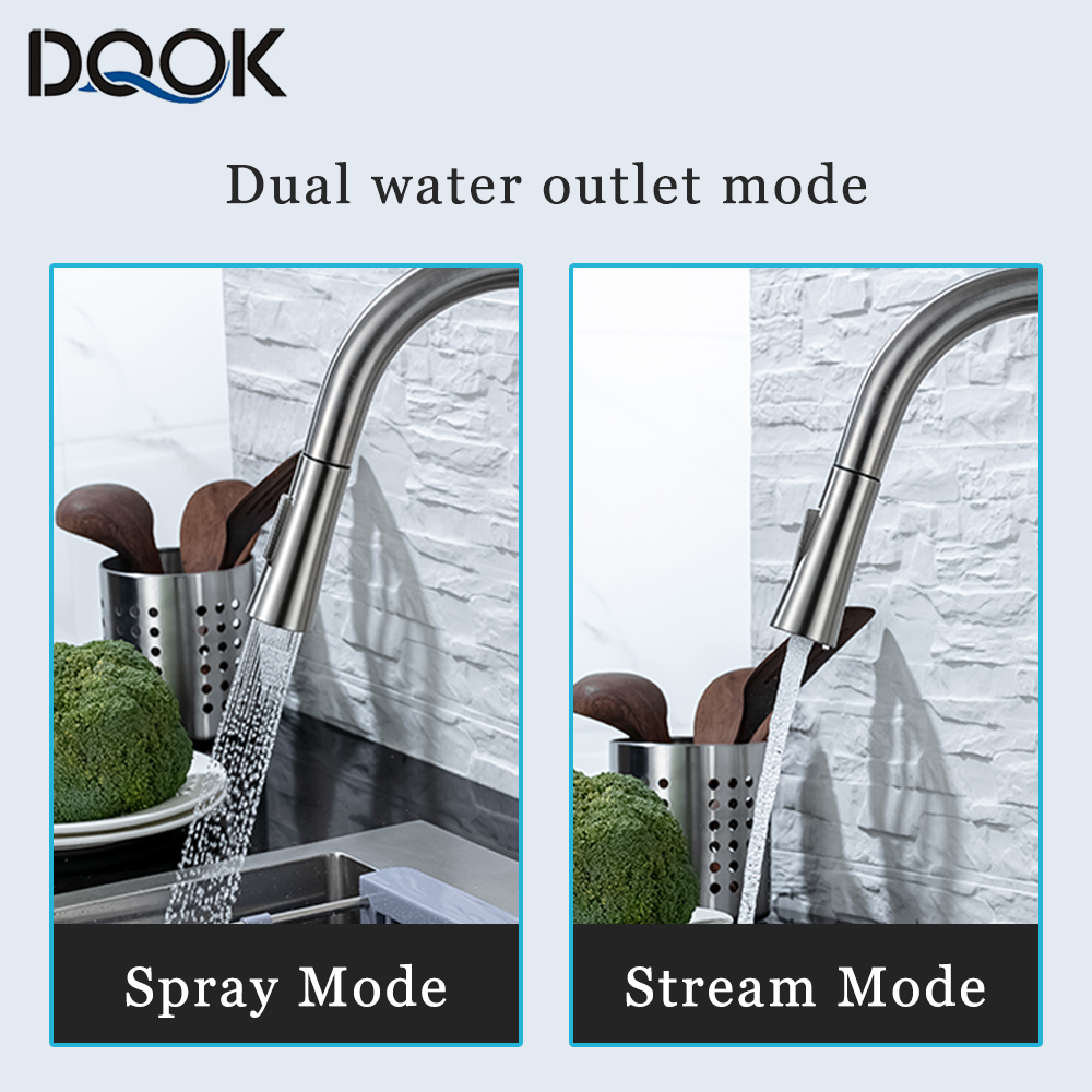 DQOK Vòi Bếp Kéo Ra Đánh Nickl - đánh giá và giá Commercial Kitchen Faucet