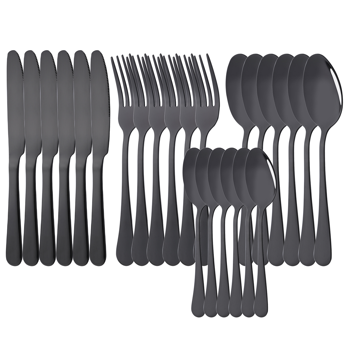 24Pcs Tableware Dinnerware Set - đánh giá và giá Commercial Kitchen Knife Set
