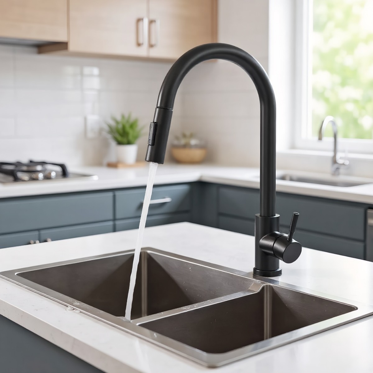 Black Kitchen Faucet Two Funct - đánh giá và giá Commercial Kitchen Faucet