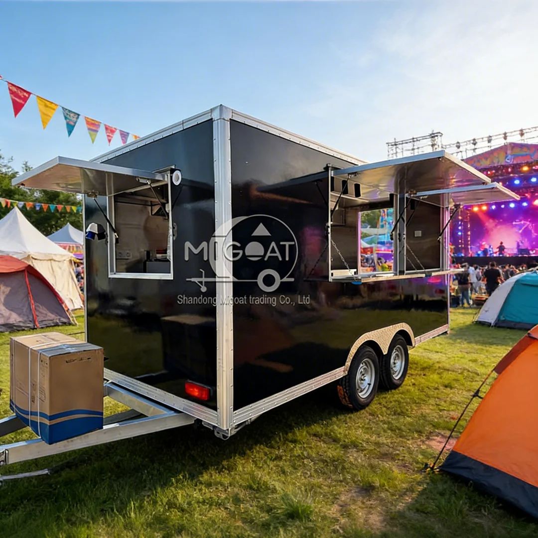 Outdoor Mobile Food Cart Multi - đánh giá và giá Commercial Kitchen Vendor