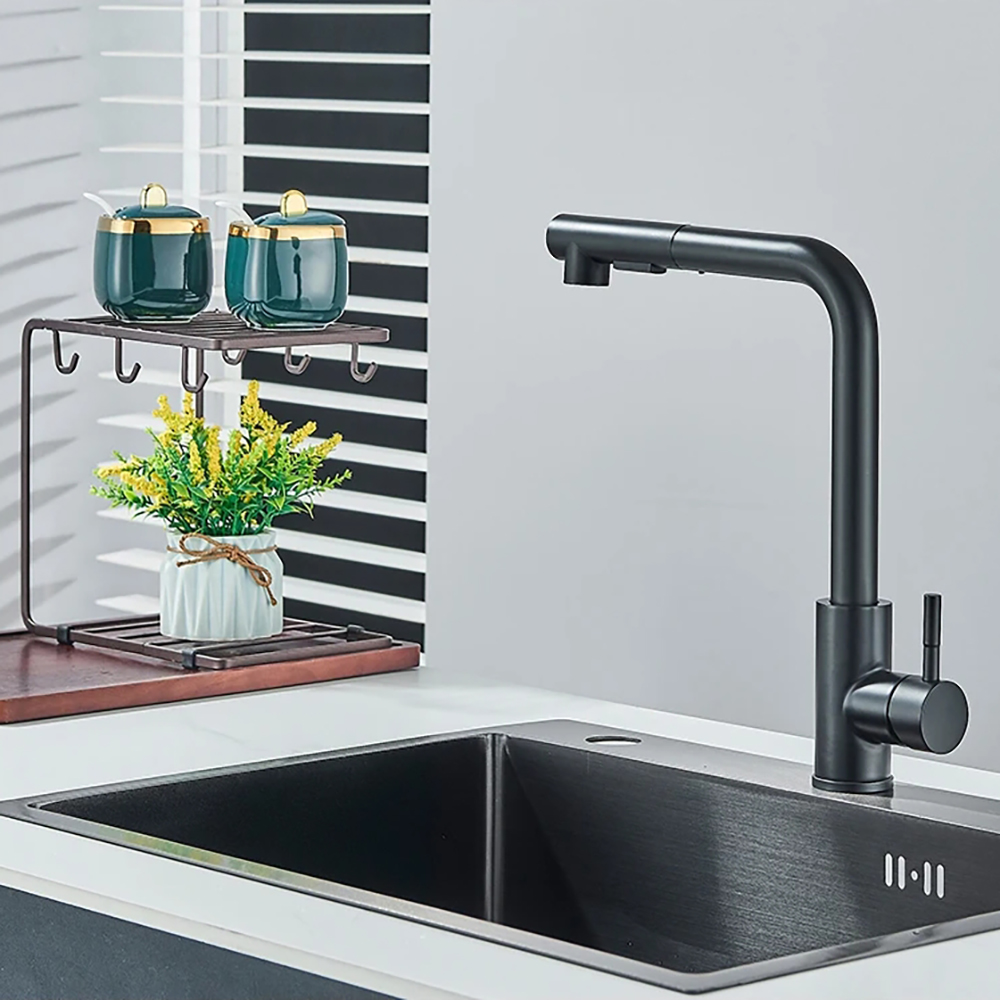 Kitchen pull-out faucet 304 st - đánh giá và giá Commercial Kitchen Faucet