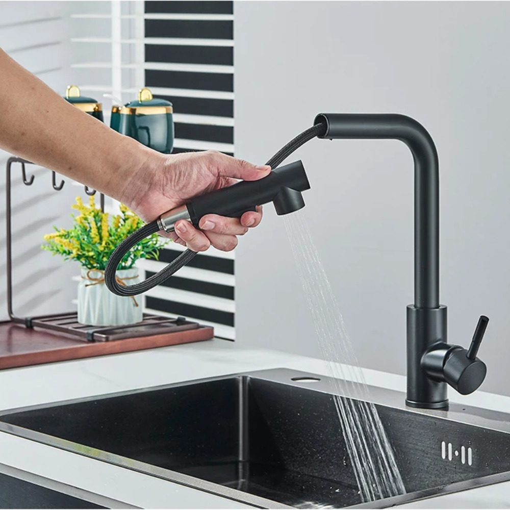 Kitchen pull-out faucet 304 st - đánh giá và giá Commercial Kitchen Faucet