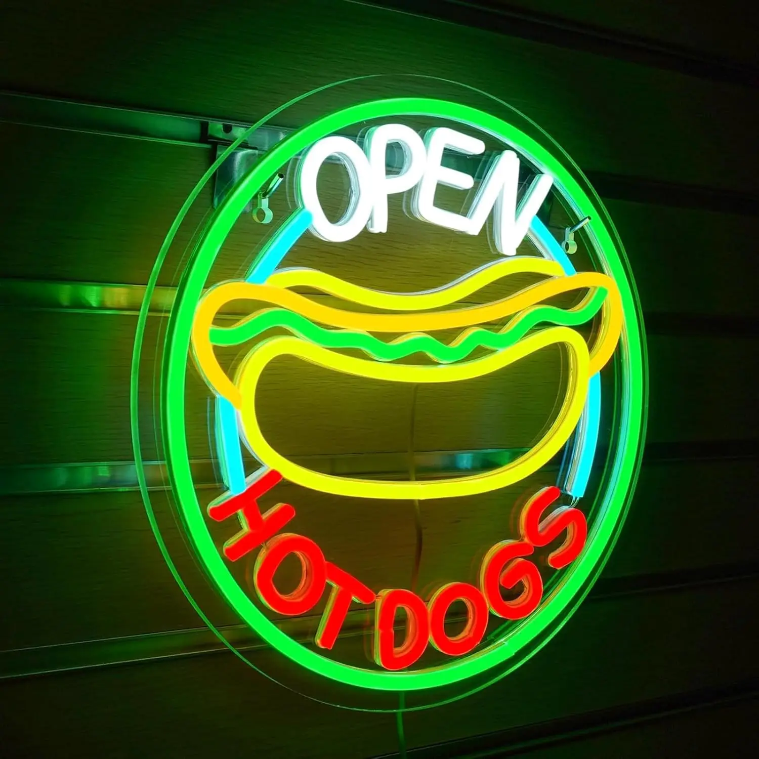 Hot Dog Open LED Neon Sign for - đánh giá và giá Commercial Kitchen Windows