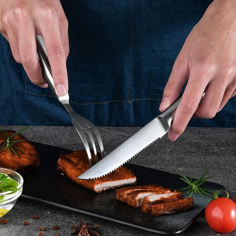 Stainless Steel Steak Knife 1/ - đánh giá và giá Commercial Kitchen Knife Set